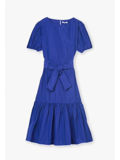 Ocean Drop Waist Belted Dress