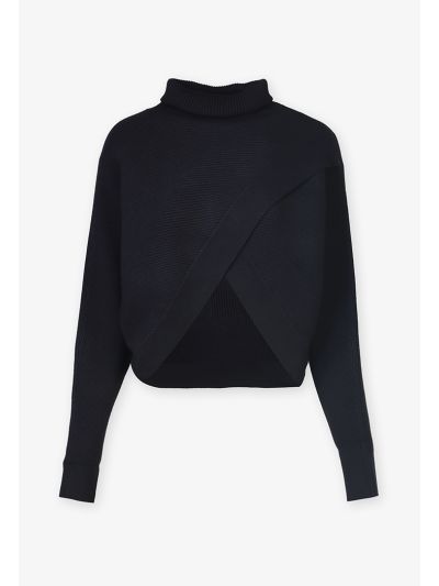 Knitted Crisscross hem Top
