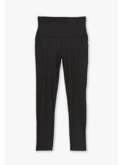 Solid Mid-Rise Legging Trouser -Sale