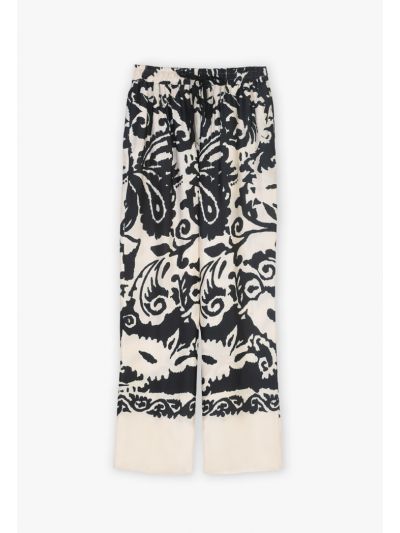 Printed Wide Leg Trouser