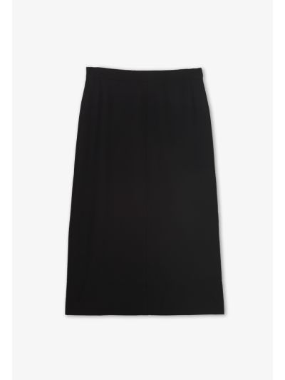 Solid Straight Cut Skirt