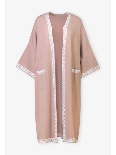 Two Toned Embellished Cardigan
