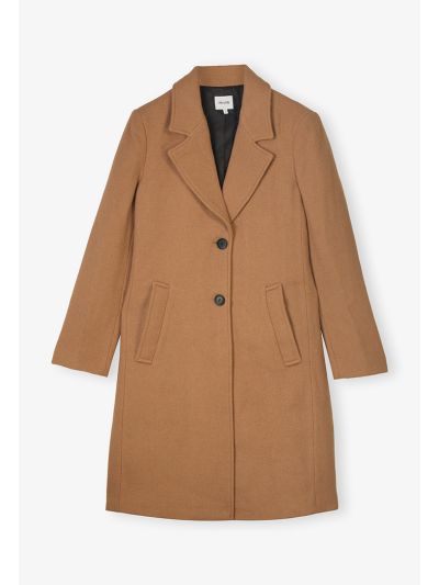 Single Breasted Wool Coat