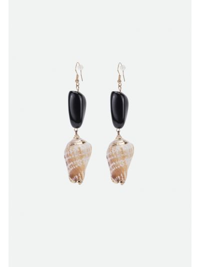 Faux Conch Shell Earrings