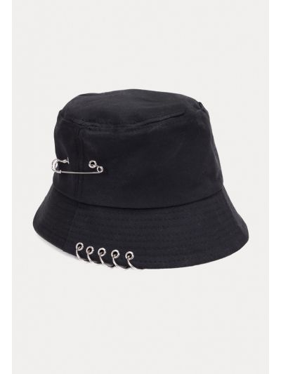Safety Pin Ring Fisherman's Bucket Hat