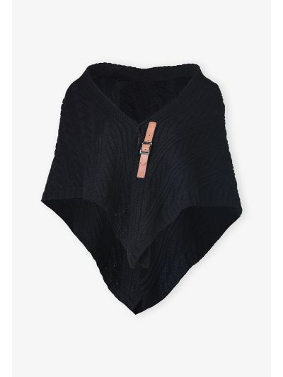 Solid Knitted Abstract Scarf