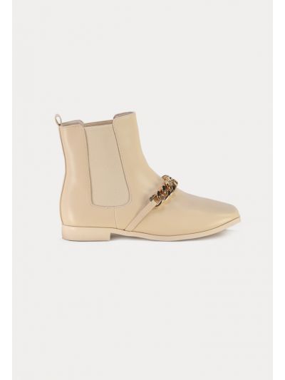 Chunky Chain Vamp Embellished Chelsea Boots -Sale