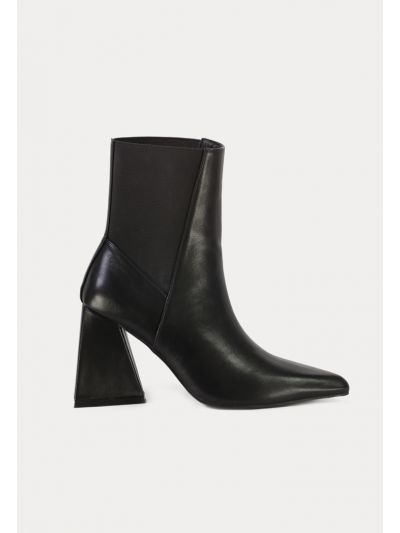 Solid PU Leather Ankle Length Chelsea Boots -Sale