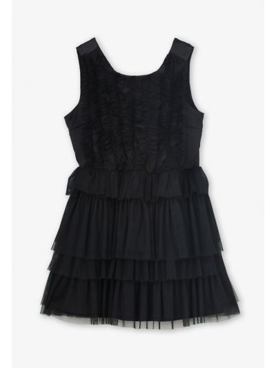 Layered Sleeveless Tulle Dress- Ramadan Style