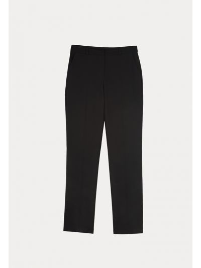 Long Formal Solid Trouser With Pockets -Sale