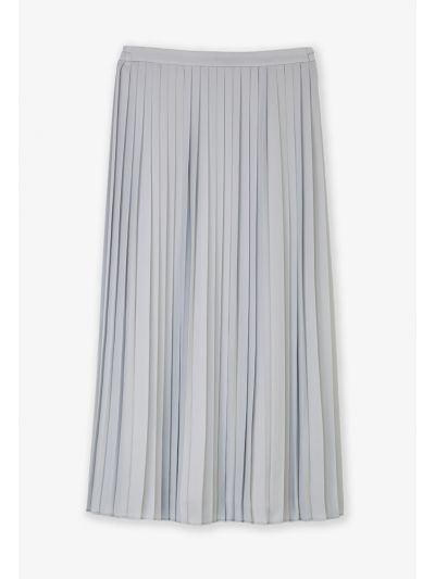 Single Tone Pleated Accordion Skirt