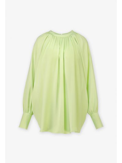Solid Raglan Sleeves Blouse 