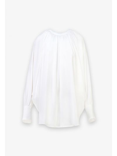 Solid Raglan Sleeves Blouse 