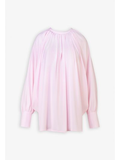 Solid Raglan Sleeves Blouse 