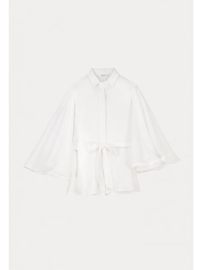 Solid Flared Sleeve Shirt -Sale
