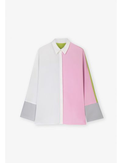 Color Block Long Sleeves Shirt