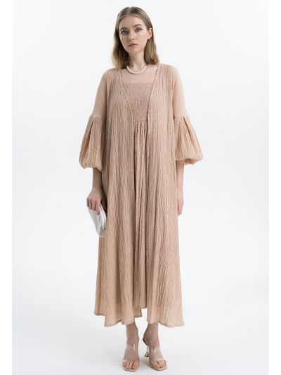 Textured Front Open Kimono -Sale