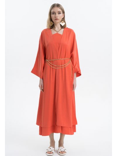 Open Solid Kimono Abaya -Sale