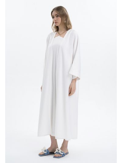 Open Solid Kimono Abaya -Sale