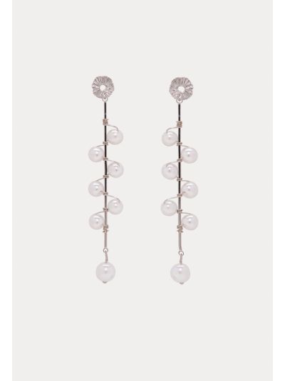 Long Pearl Dangle Fashion Drop Earrings