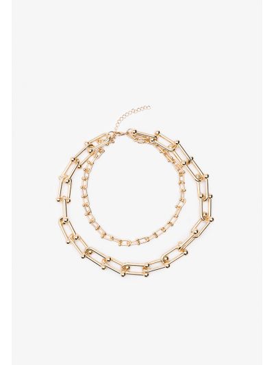 Maxi U-Link Chain In Gold Tone -Sale