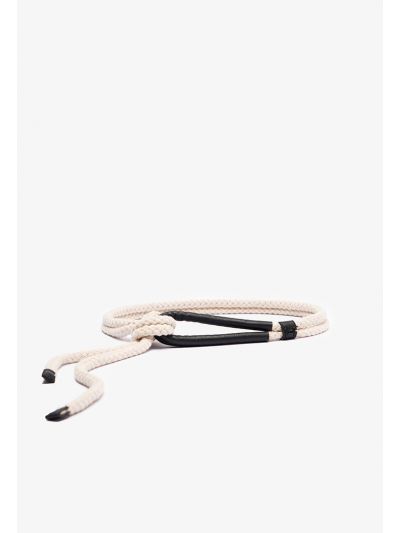 Wrapped Robe Leather Belt