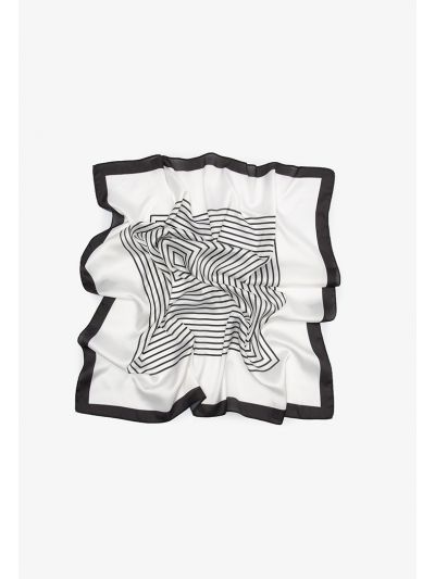 Stripes Print Framed Scarf -Sale