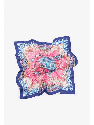 Animal Print Framed Scarf