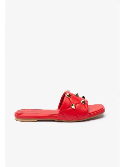 Spiky Studded Flat Slides -Sale