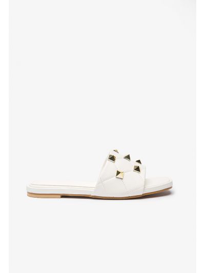 Spiky Studded Flat Slides -Sale