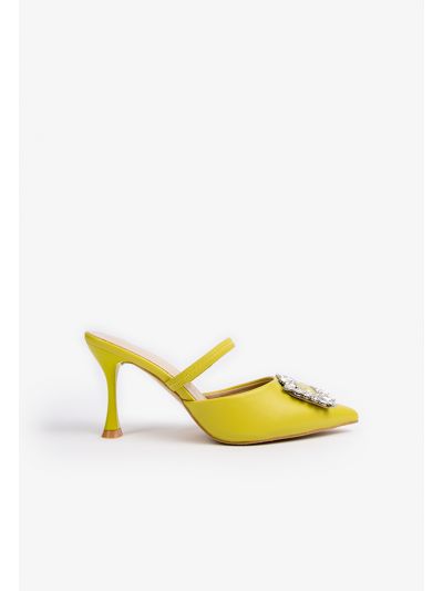 Exotic Crystal Embellished Heeled Sandals