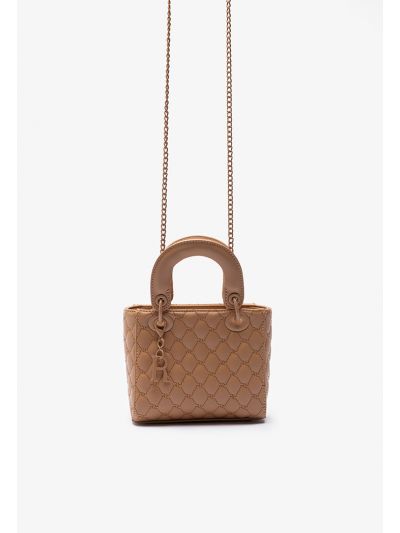 Solid PU Leather Hand Bag