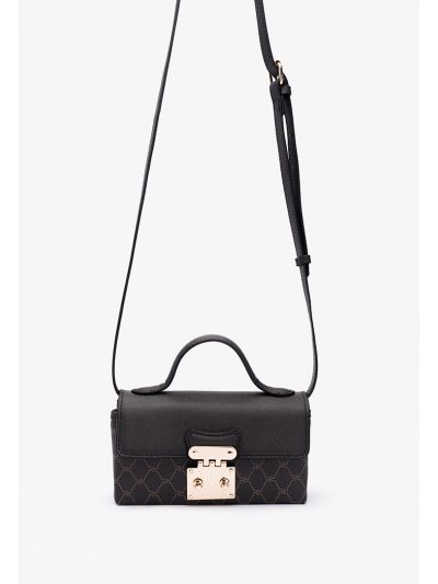 Classic Textured Printed Leather Hand Bag