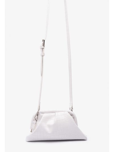 Solid Textured PU Shoulder Bag