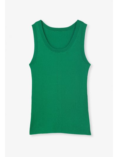 Basic Solid Ribbed Top
