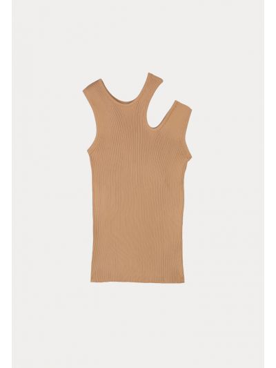 Ribbed Sleeveless Top