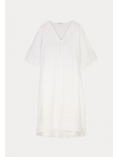 V-Neck Solid Textured Maxi Dress -Sale
