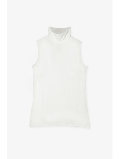 High Neck Sleeveless Basic Top