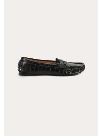 Texture Moccasin Loafer Casual Shoes