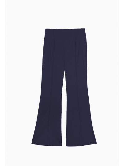 Mid-Rise Single Pleat Solid Trouser -Sale