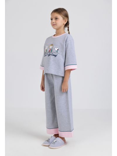 Peanuts Embellished Pyjama Set (2 PCS)
