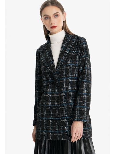 Striped Tartan Mutlicolored Coat
