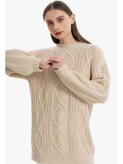 Diamond Shaped Crochet Knitted Blouse