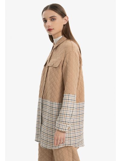 Hound’s Tooth Patterned End Shirt