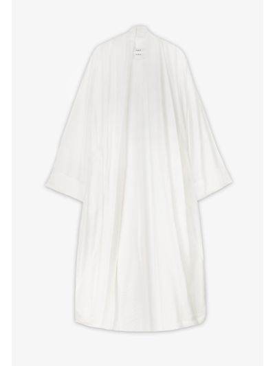 Solid Crinkled Dress and Abaya Set