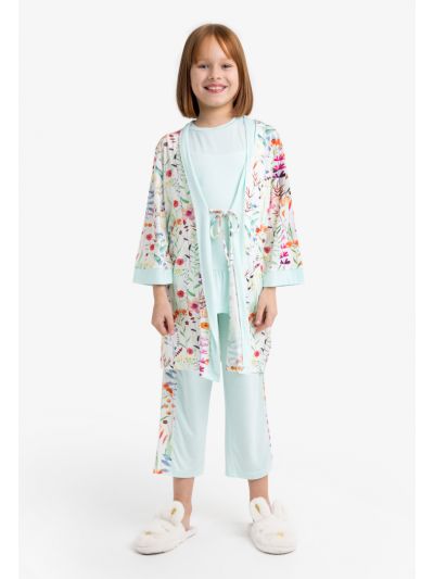 Printed Floral Pajama Set