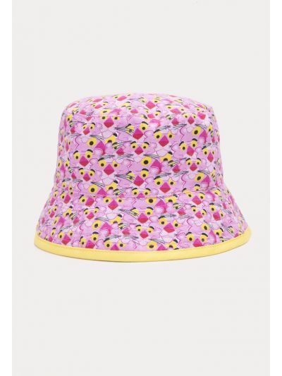 Pink Panther Printed Twill Bucket Hat