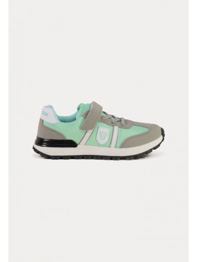 Color Blocking Velcro Strap Sneaker  -Sale