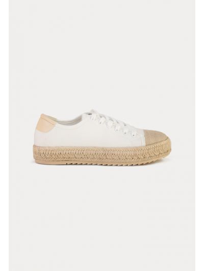 Espadrille Lace Up Sneakers -Sale