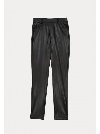 Faux Leather Skinny Pull On Pants